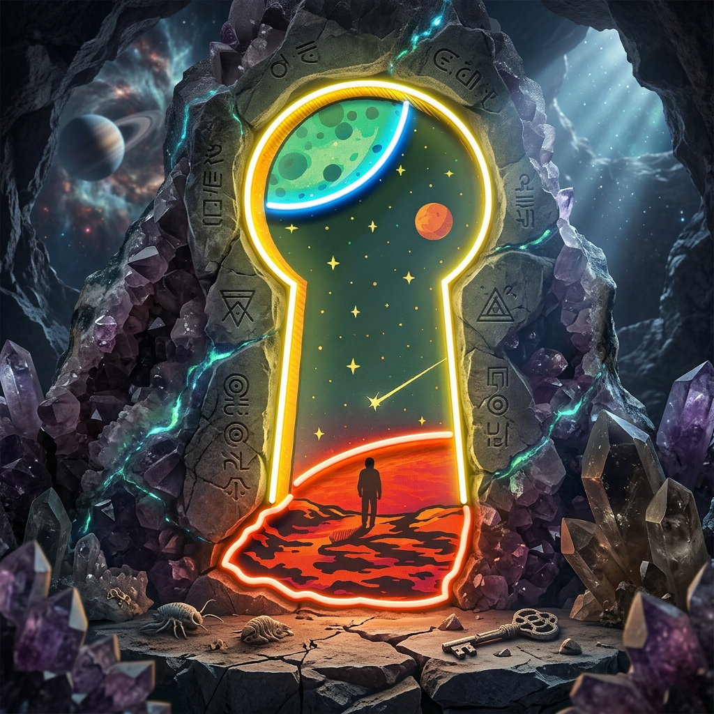 Unlock the Universe LED Neon Sign Light Pop Art