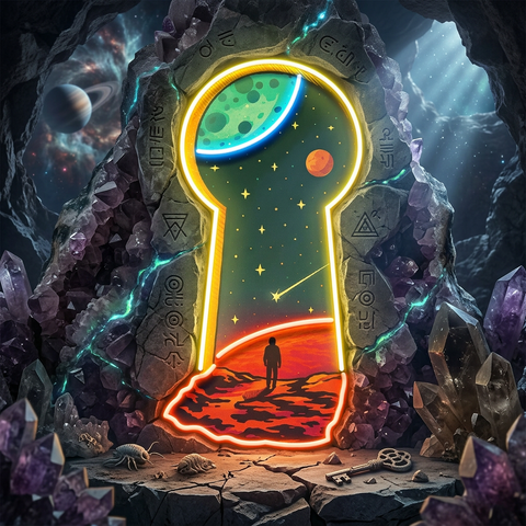 Unlock the Universe LED Neon Sign Light Pop Art
