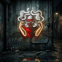 Urban Boy With A Gas Mask LED Neon Sign Light Pop Art