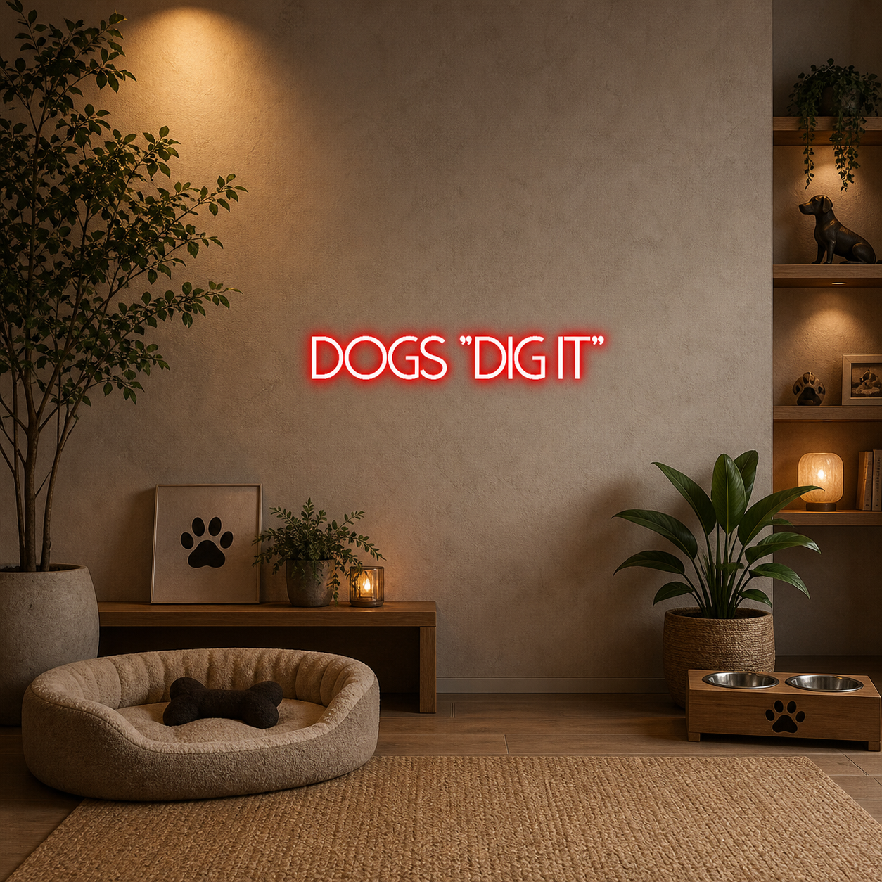 Custom Neon: DOGS "DIG IT"