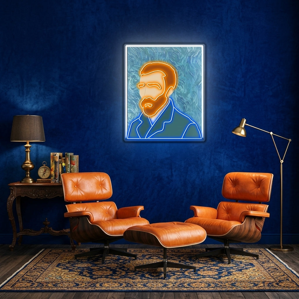 Van Gogh Graphics Power Neon x Acrylic Artwork