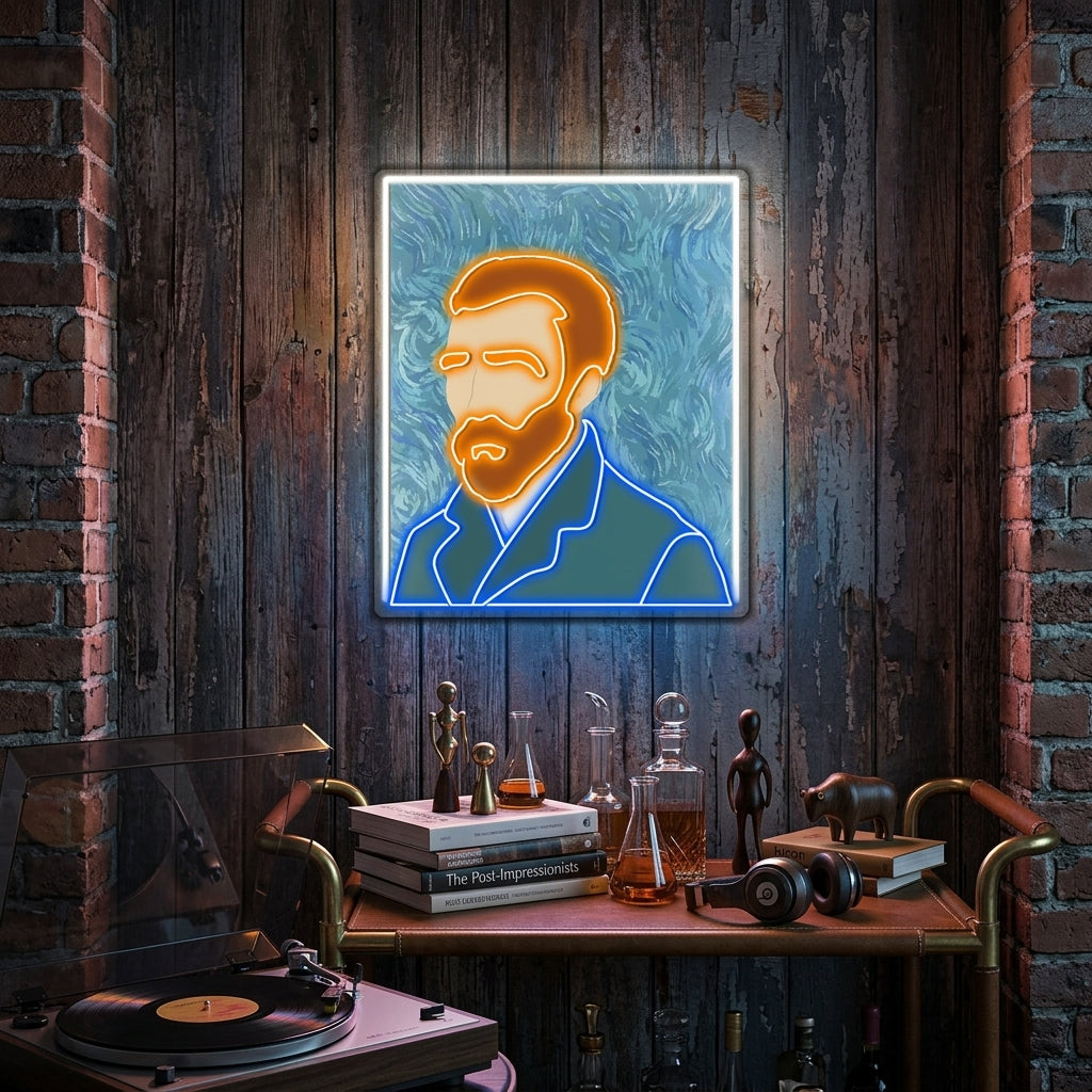 Van Gogh Graphics Power Neon x Acrylic Artwork