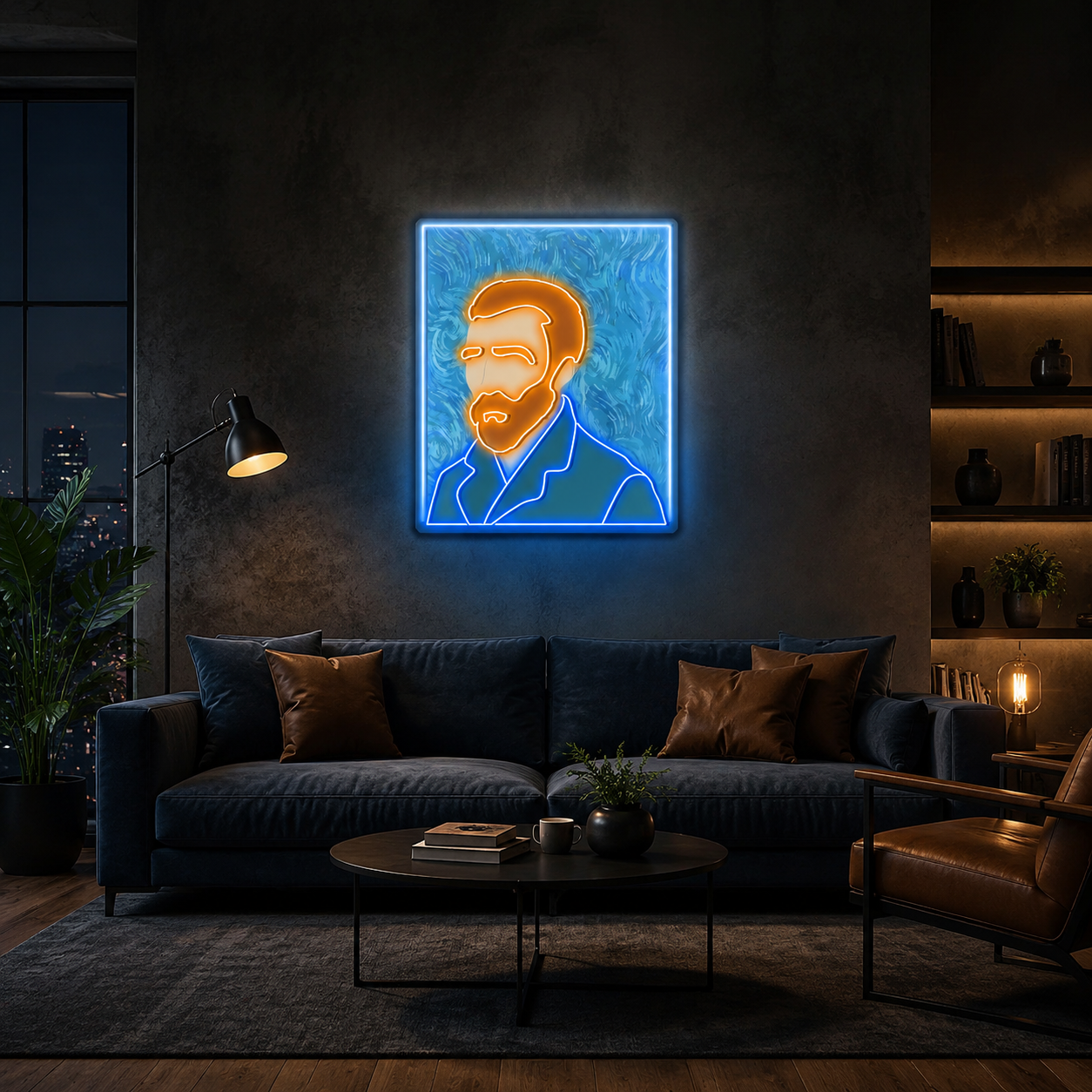 Van Gogh Graphics Power Neon x Acrylic Artwork