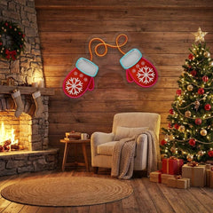 Vibrant Noel Red Gloves Art Work Led Neon Sign Light