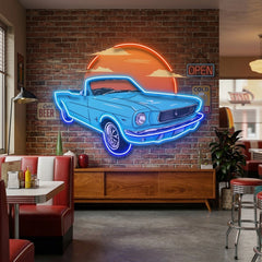 Summer Vintage Car LED Neon Sign Light Pop Art