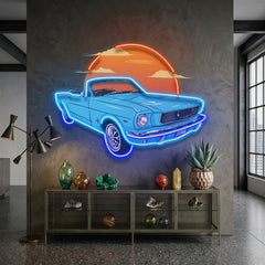 Summer Vintage Car LED Neon Sign Light Pop Art