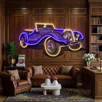 Vintage Classic Car LED Neon Sign Light Pop Art