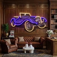 Vintage Classic Car LED Neon Sign Light Pop Art
