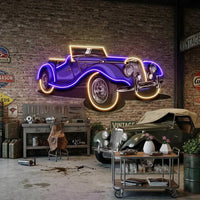 Vintage Classic Car LED Neon Sign Light Pop Art