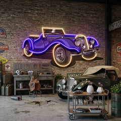 Vintage Classic Car LED Neon Sign Light Pop Art