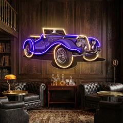 Vintage Classic Car LED Neon Sign Light Pop Art