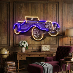 Vintage Classic Car LED Neon Sign Light Pop Art