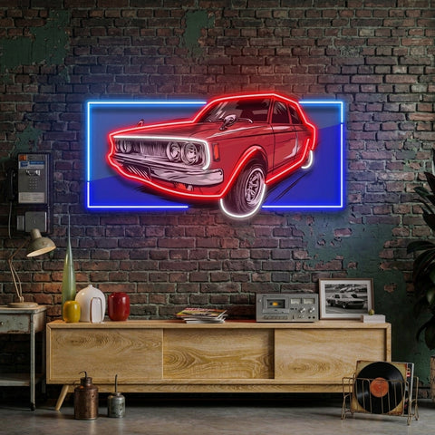 Vintage Old Car LED Neon Sign Light Pop Art