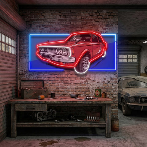 Vintage Old Car LED Neon Sign Light Pop Art