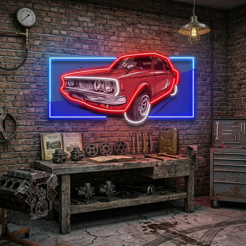 Vintage Old Car LED Neon Sign Light Pop Art