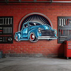 Vintage Pickup Truck LED Neon Sign Light Pop Art