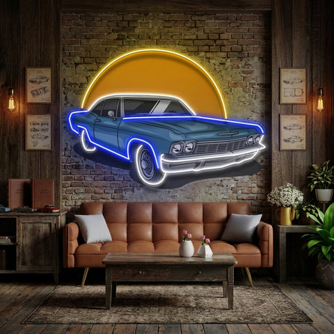 Vintage Retro Car LED Neon Sign Light Pop Art