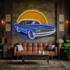 Vintage Retro Car LED Neon Sign Light Pop Art