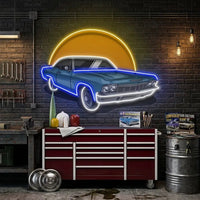 Vintage Retro Car LED Neon Sign Light Pop Art