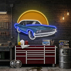 Vintage Retro Car LED Neon Sign Light Pop Art