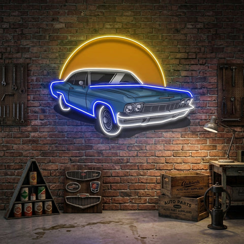 Vintage Retro Car LED Neon Sign Light Pop Art