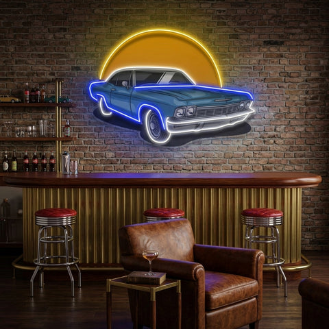 Vintage Retro Car LED Neon Sign Light Pop Art