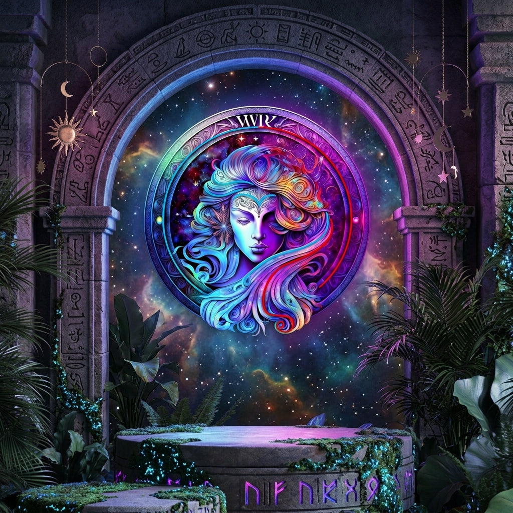 Virgo Zodiac Horoscope Neon Sign