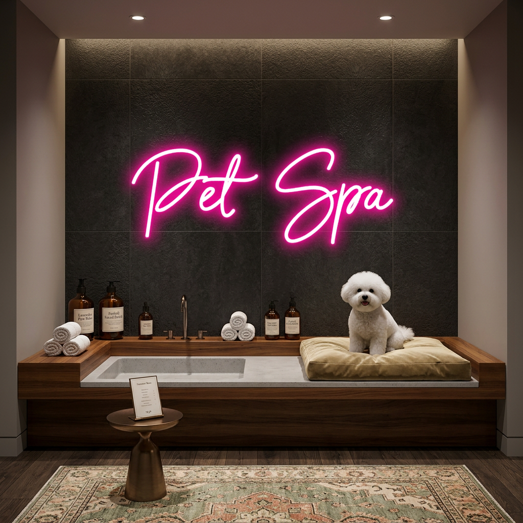 Custom Neon: Pet Spa