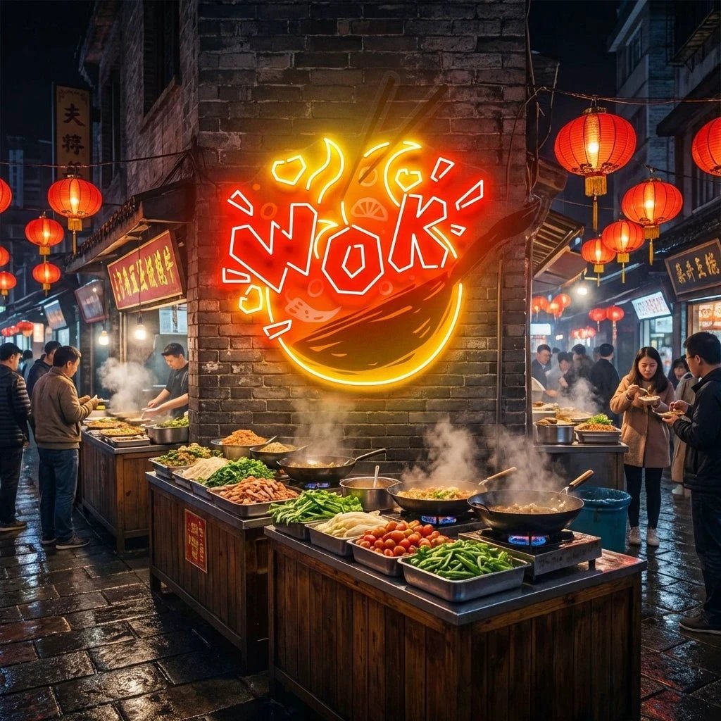 Wok Artwork Led Neon Sign Light