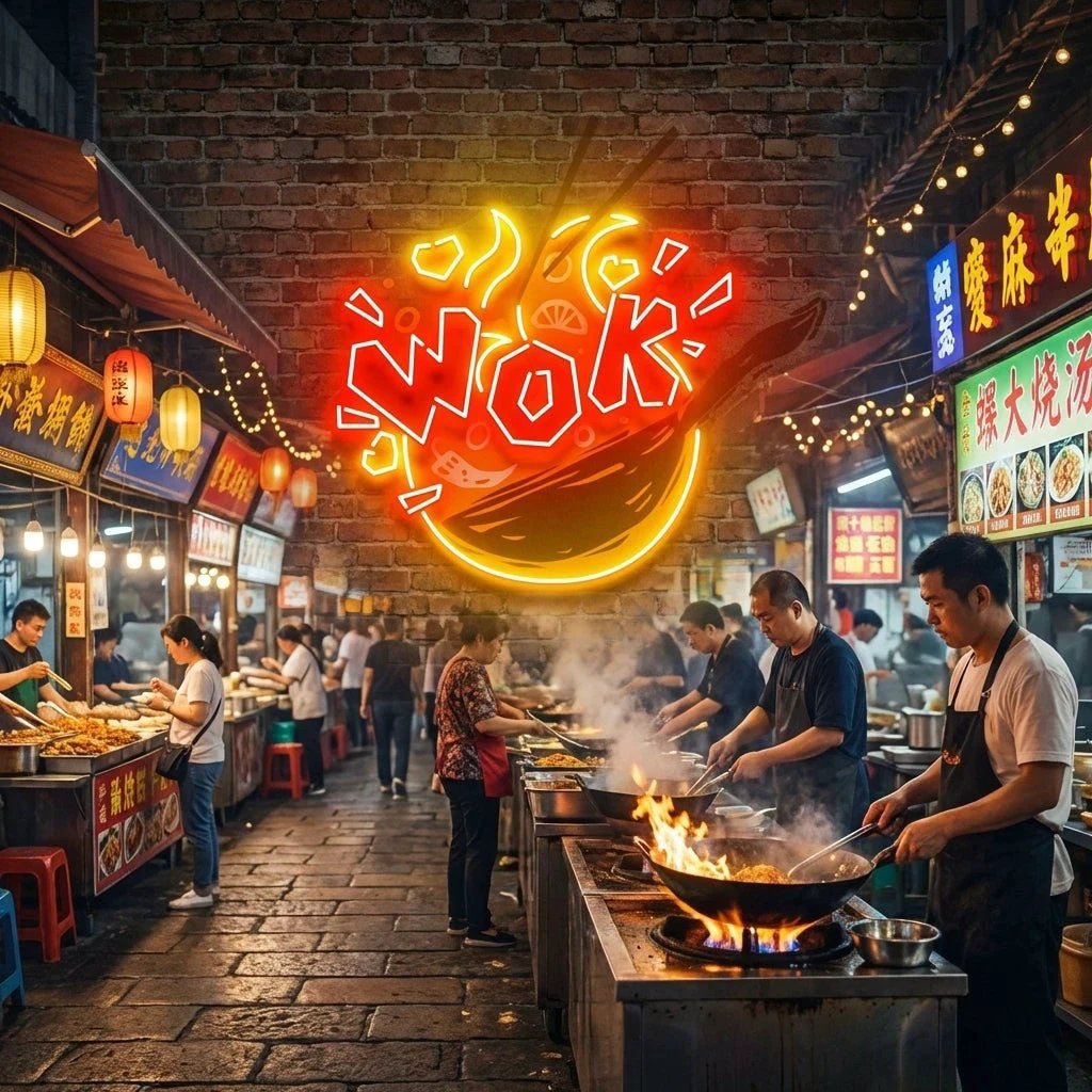 Wok Artwork Led Neon Sign Light