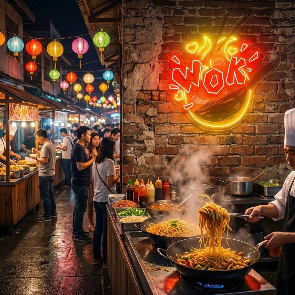 Wok Artwork Led Neon Sign Light