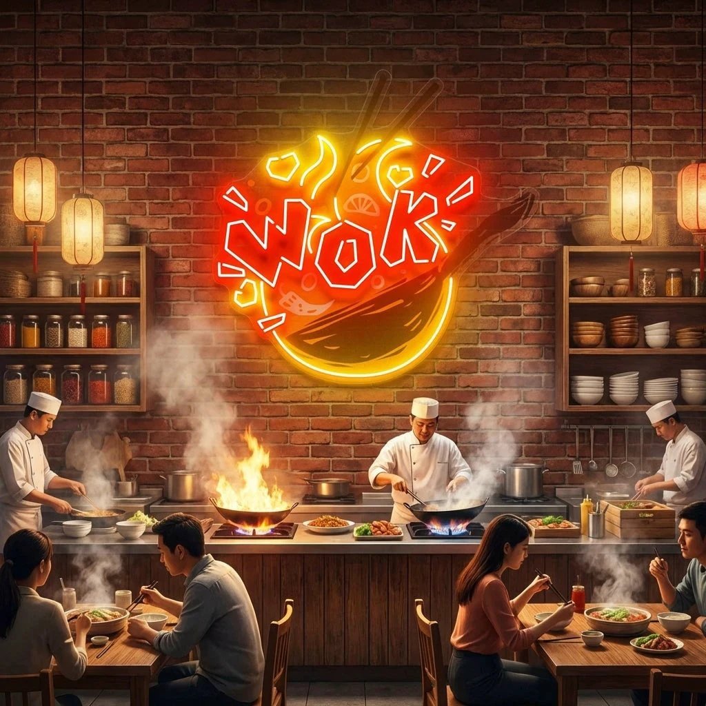 Wok Artwork Led Neon Sign Light