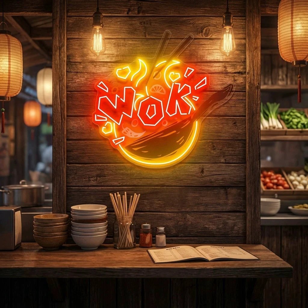 Wok Artwork Led Neon Sign Light