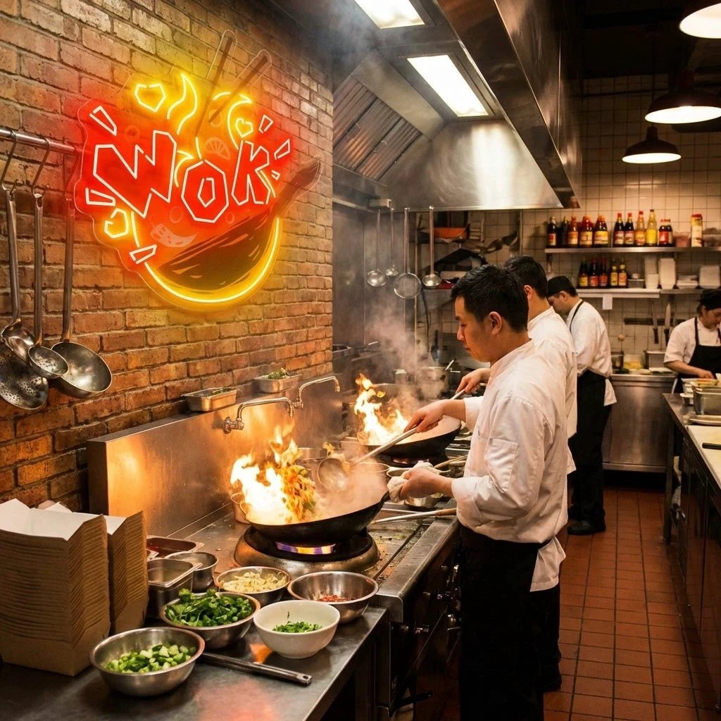 Wok Artwork Led Neon Sign Light