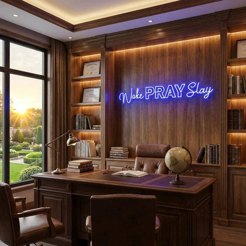 Wake Pray Slay Led Neon Sign Light