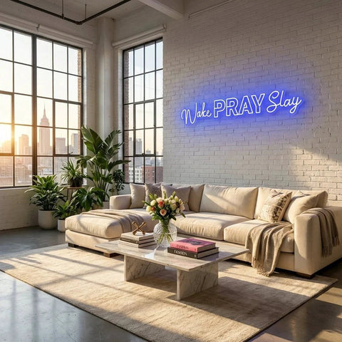 Wake Pray Slay Led Neon Sign Light
