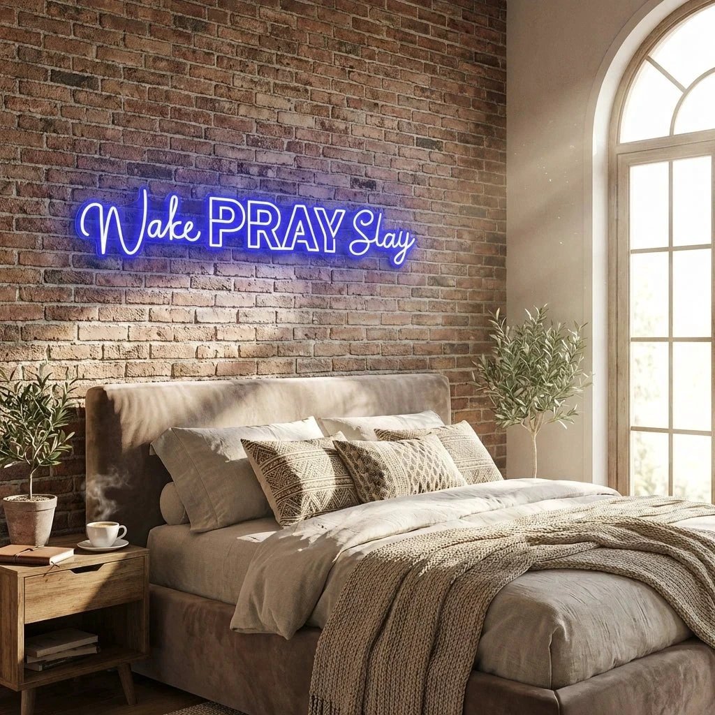 Wake Pray Slay Led Neon Sign Light