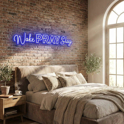 Wake Pray Slay Led Neon Sign Light