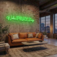 Wake Pray Slay Led Neon Sign Light