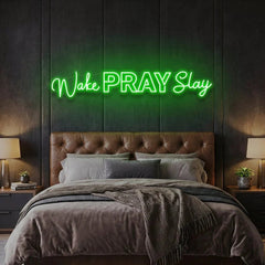 Wake Pray Slay Led Neon Sign Light