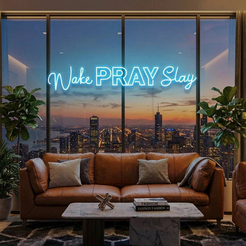 Wake Pray Slay Led Neon Sign Light