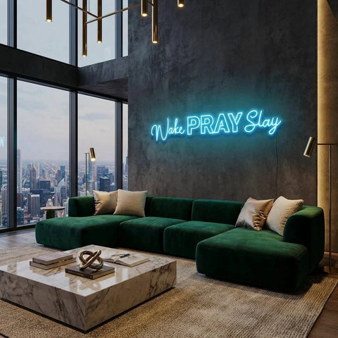 Wake Pray Slay Led Neon Sign Light