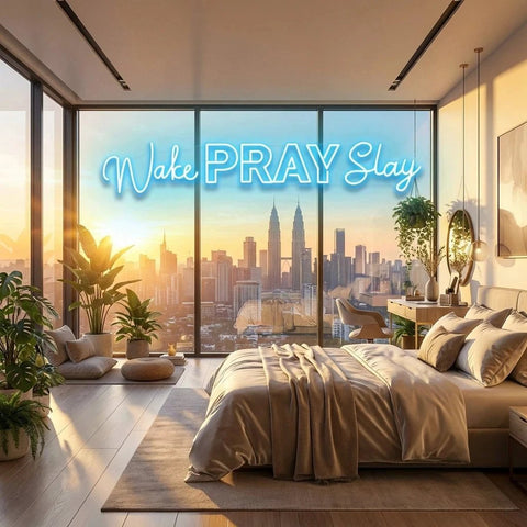 Wake Pray Slay Led Neon Sign Light