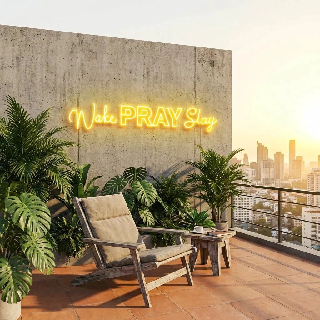 Wake Pray Slay Led Neon Sign Light
