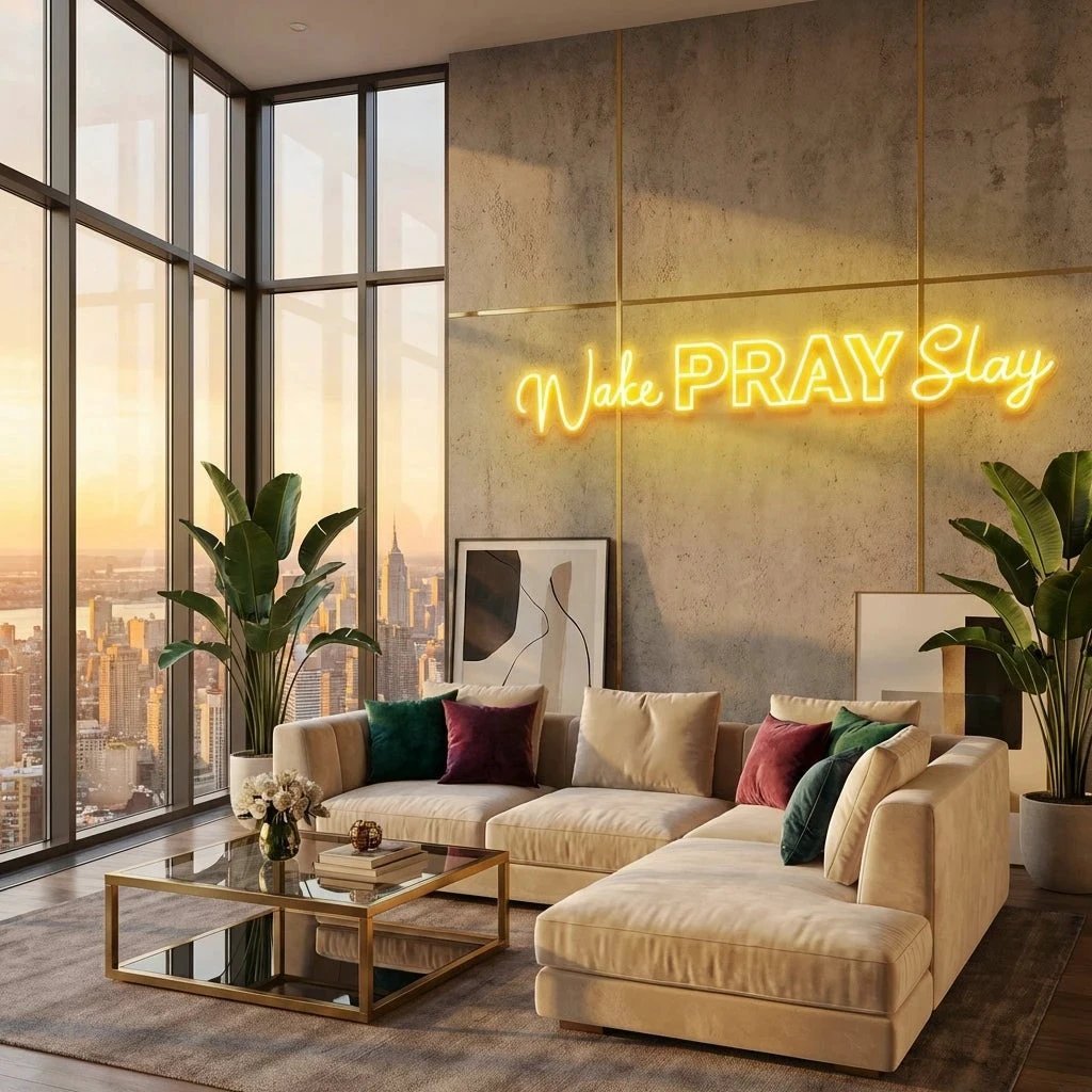 Wake Pray Slay Led Neon Sign Light