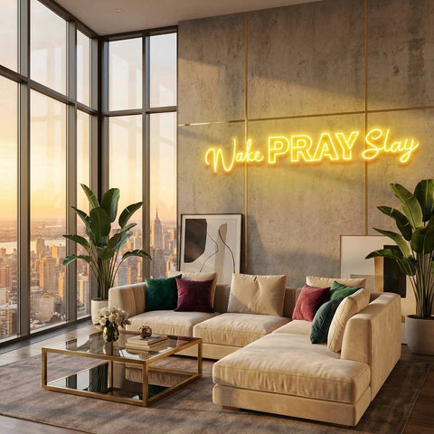 Wake Pray Slay Led Neon Sign Light