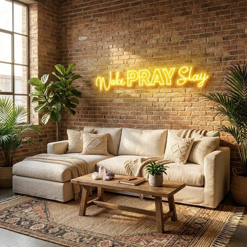 Wake Pray Slay Led Neon Sign Light
