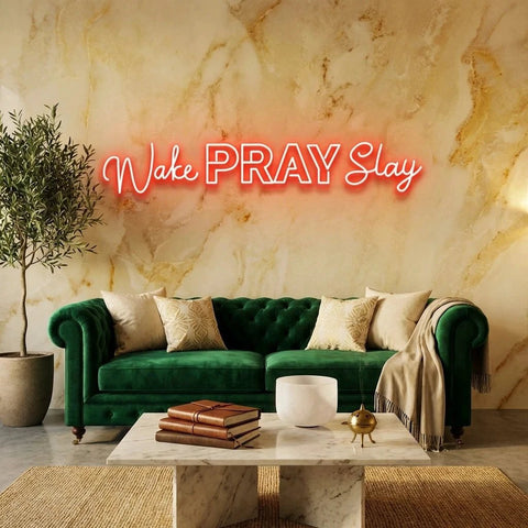 Wake Pray Slay Led Neon Sign Light