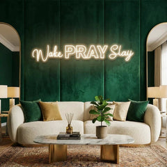 Wake Pray Slay Led Neon Sign Light