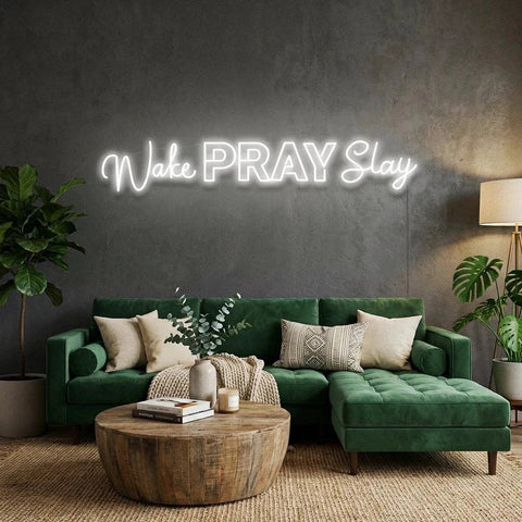 Wake Pray Slay Led Neon Sign Light
